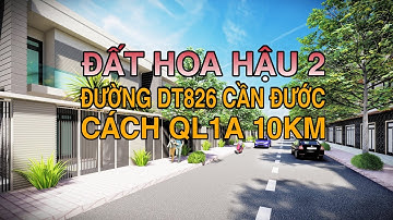 [ đã bán] Đất nền thổ cư gần Chợ Rạch Kiến Cần Đước giá rẻ | trục Đinh Đức Thiện nối dài | DT826