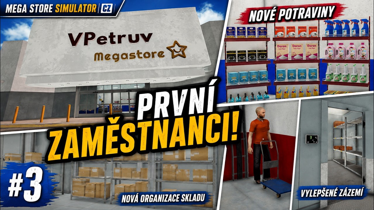 Mega Store Simulator CZ #3 – Najímáme první zaměstnance!