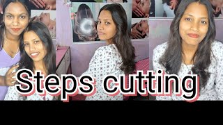 पतले बालों मे होने वाली आसान कटिंग/how to cut thin hair /Reena tirkey Raigar salon /#viral #haircut