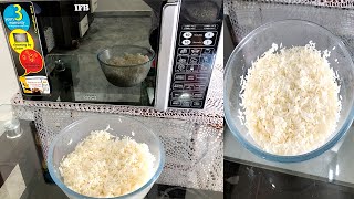 How to Cook Rice in Microwave Oven | IFB Oven Rice Cook screenshot 5