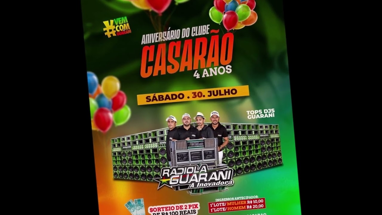 SHOW AO VIVO CLUBE CASARÃO DJ MARQUINHOS ROOTS E JOHN MARCIO & RADIOLA GUARANI #balsas