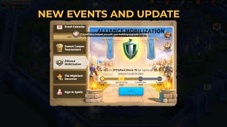 ALLIANCE MOBILIZATION AND ACCOUNT UPDATE Rise of kingdoms