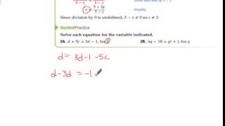 2-8 Literal Equations and Dimensional Analysis