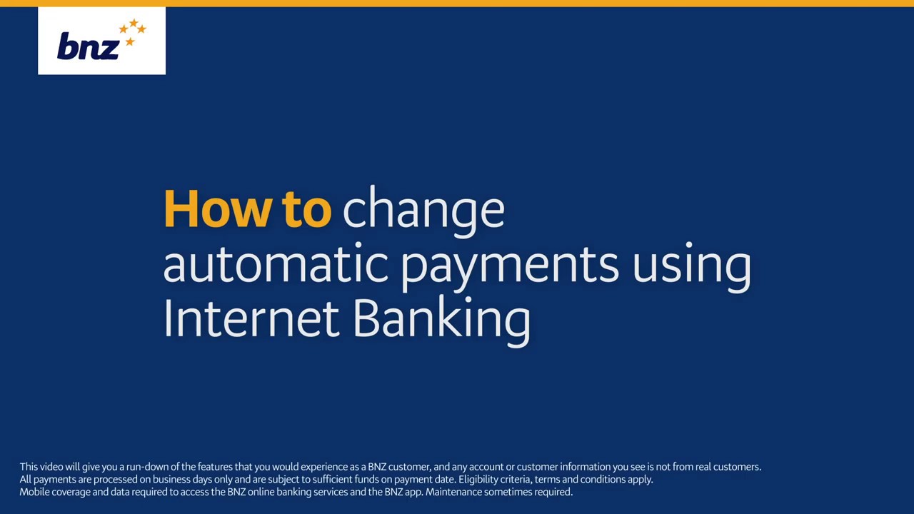 auto payment to atm คือ  New Update  How to change your automatic payments using Internet Banking