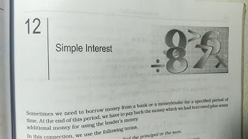 Class VII Maths Chapter 12- Simple interest- Video 1