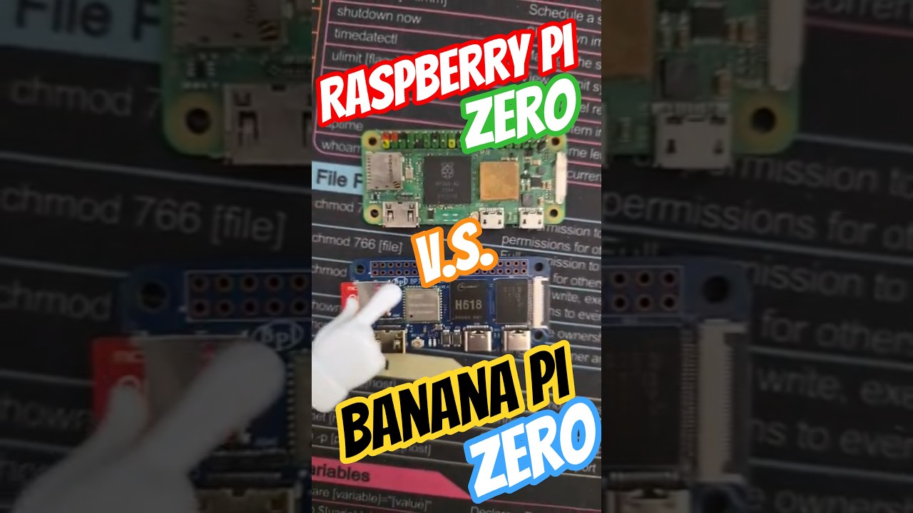 Banana Pi M4 Zero против Raspberry Pi Zero 