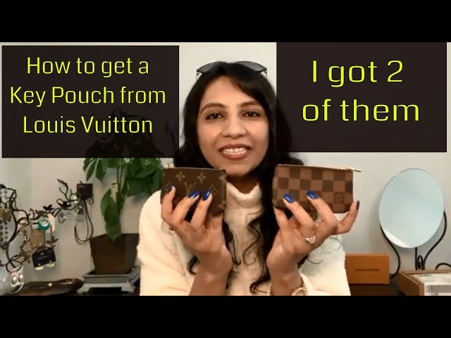 Louis Vuitton Monogram vs Damier Ebene Key Pouch Comparison + Price 