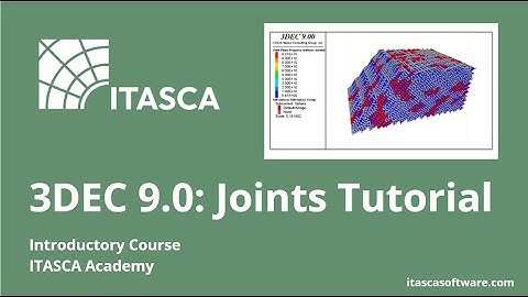3DEC 9.0 Joints Tutorial | Defining and Controlling Discontinuities