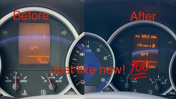 2003-2010 Porsche cayenne LCD center cluster replacement