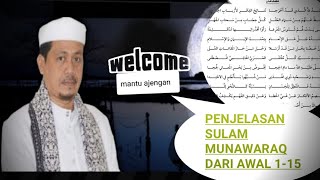 Penjelasan kitab sulam munawaraq part 1