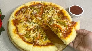 Homemade Pizza Recipe | Chicken Pizza Without Oven| Pizza Recipe | Pizza Dough | Italian Food