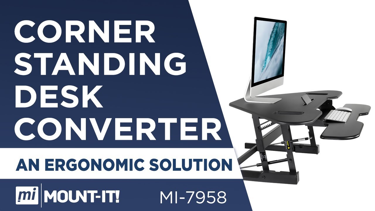  Mount-It! Corner Standing Desk Converter