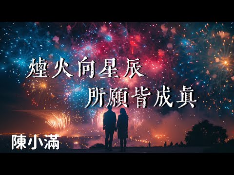 陳小滿 - 煙火向星辰所願皆成真 『煙火向星辰 所願皆成真所有絢爛都綻放成熾熱眼神 』【動態歌詞】