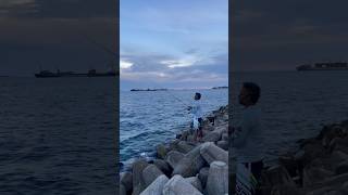 FISHING AREA OF MALE CITY MALDIVES EARLY IN THE MORNING