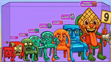 Merge Fellas Italian Brainrot KARKERKARKURKUR Gameplay Reaching Max Level | Brainrot New Update