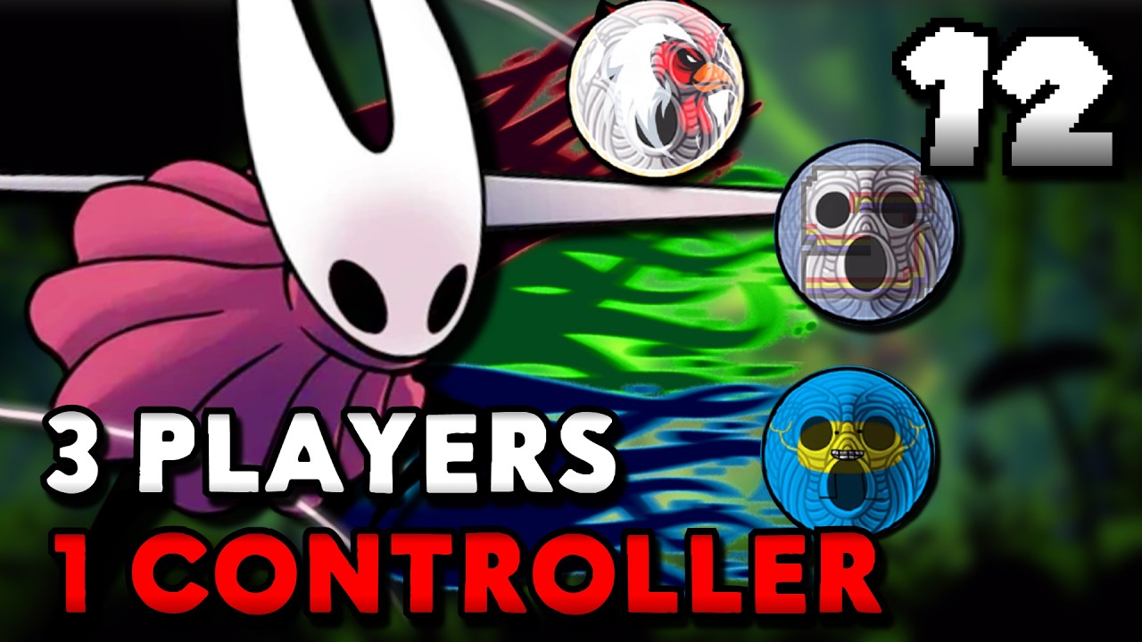 3 PLAYERS 1 CONTROLLER Silksong CHALLENGE! (Ft. @BarelyAlec & @SampleChample) || PART 12