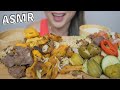 ASMR MIDDLE EASTERN FOOD *NO Talking FOOD Sound | N.E Let's Eat