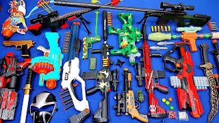 Collecting 7 Sniper Rifles and AK47 Guns Dinosaur Water Gun Super Shotgun Machine Gun Sword Rifle