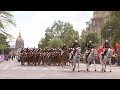 President xi heads to elysee palace escorted by cavalrymen and motorcade