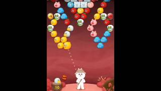Line bubble game 2 level 518 라인버블 레벨 518 LINE バブル２stage 518 gold cony
