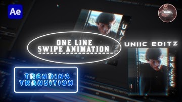 Line swipe animation After effects | uniic editz tutorial #aftereffects