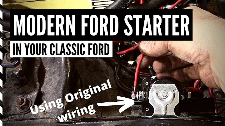 How to Wire Ford Mini Starter using Original Solenoid