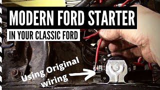 How to Wire Ford Mini Starter using Original Solenoid