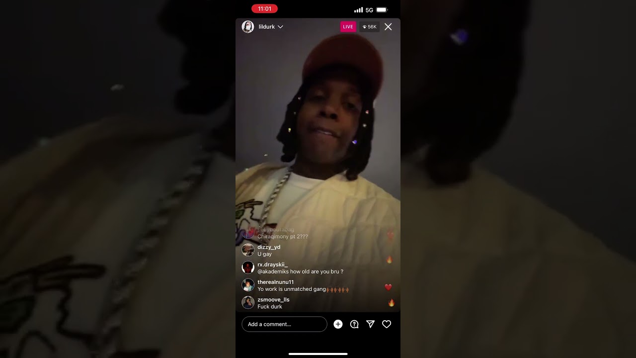 Lil Durk giveaway to homeless man on Instagram Live