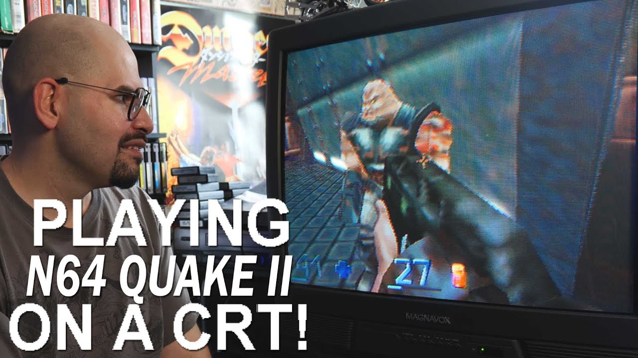 Quake II for N64 on a CRT (Memory Lane) - YouTube