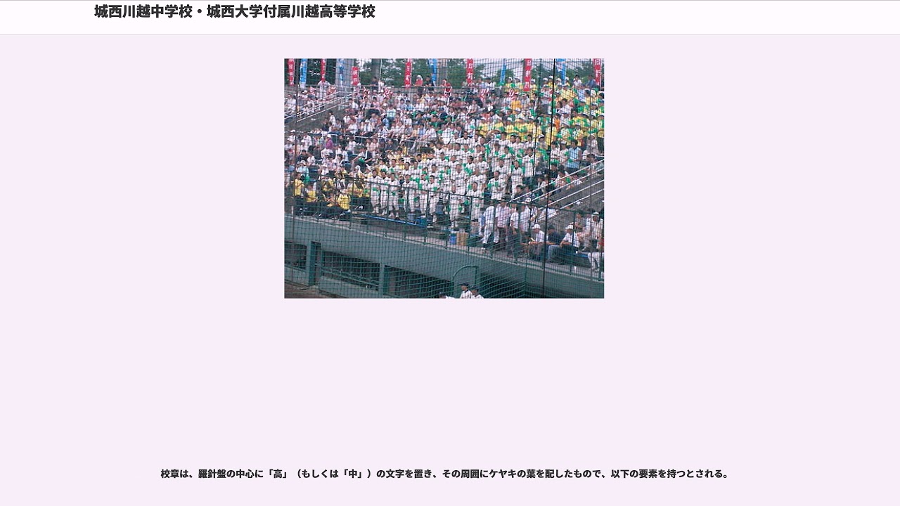 城西川越中学校 城西大学付属川越高等学校 Youtube