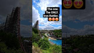 Iron Rattler is SO pretty! 😍 #rmc #sixflags #familyfun #rollercoaster #marriedlife #rollercoaster