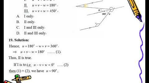 2020 HKDSE Maths Core Paper II Q19, Basic Geometry(基本幾何)