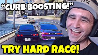 Summit1g Tries His RACING SKILL Against REAL TRYHARD Racers! | GTA 5 NoPixel RP