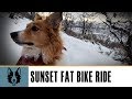 Sunset Fat Bike Ride through Round Valley with Chase the Dog