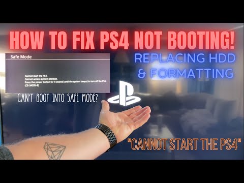 How To: Replace PS4 Pro HDD & Format! PS4 WON&rsquo;T BOOT? NO SAFE MODE? This is your fix!