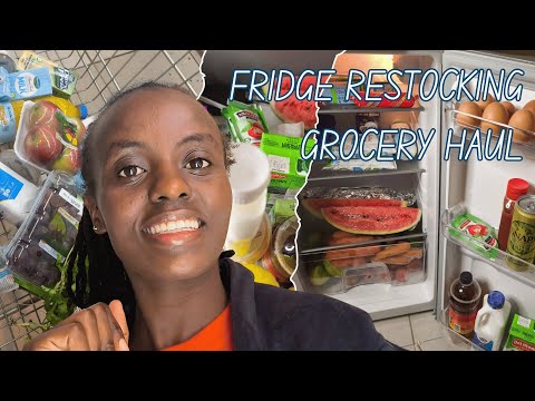 FRIDGE RESTOCKING+ GROCERY HAUL 🌸