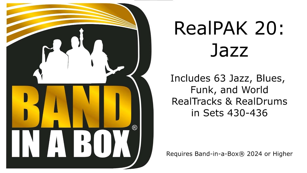 Band-in-a-Box® 2024 - RealPAK: Jazz 20 - YouTube