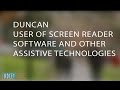 Screen reader technology: Uni Student Experience