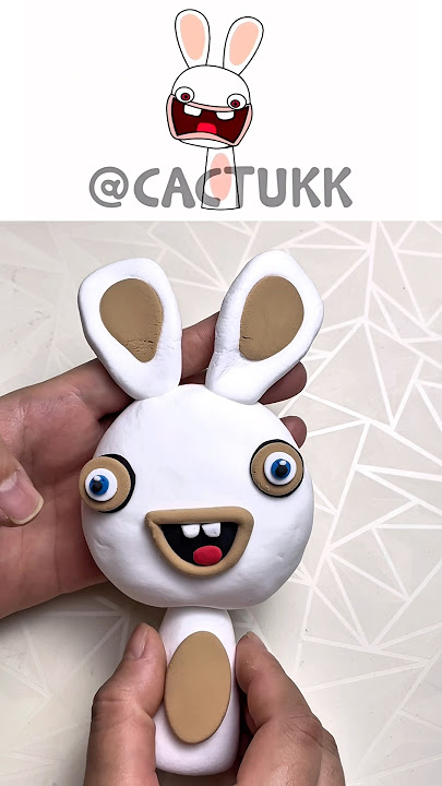 I made Sprunki OC Rabbid (from Rabbids Invation) #sprunkioc #rabbidsinvasion #diy #clay #@cactukk