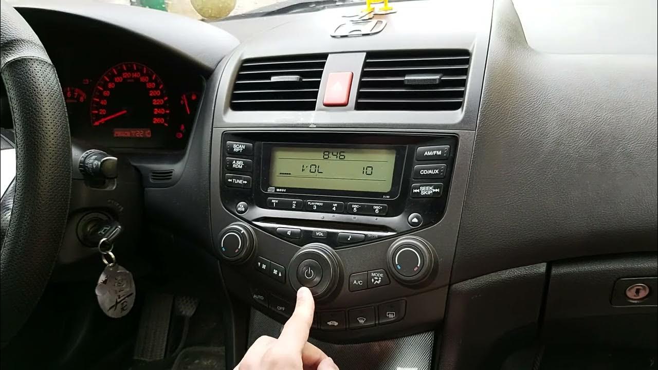 Как снять магнитолу Honda Accord - YouTube