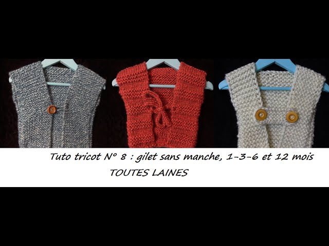 tuto gilet sans manche tricot femme