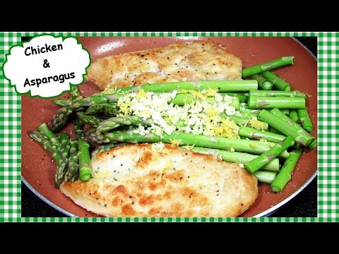 One Pan Chicken & Asparagus Dinner ~ Easy Quick Chicken Dinner