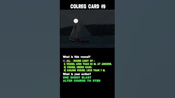 #09 Colreg card. Ship
