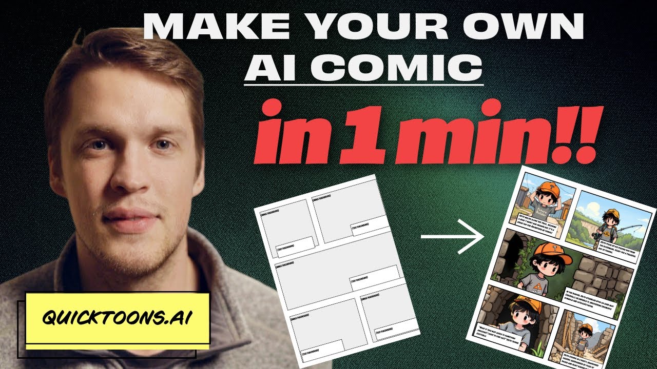 Make FREE AI Comic Books with QuickToons.ai