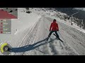 Skiing in Slovakia JASNA 2022 Chopok Jug 2024m. - Krupova 1084m.Blu &amp;  track gusts of wind