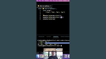 Slice & Splice in Javascript