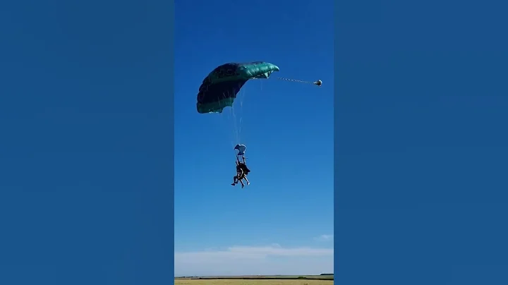 Terry Batchelor Sky Diving. Landing on my backside...