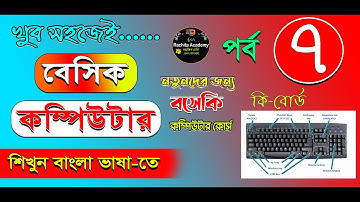 নতুনদের জন্য বেসিক কম্পিউটার কোর্স /Key Board (Class 1)/কি-বোর্ড / পর্ব 7 / Rachita Academy
