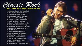 Classic Rock Songs 80s and 90s | Nirvana, Bon Jovi, Queen, Scorpions, Aerosmith...