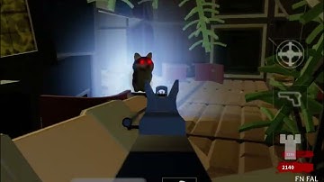 Playing mmc zombie project with my friend on roblox